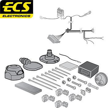 ECS BW008B1U - Комплект електрики, причіпне обладнання autocars.com.ua