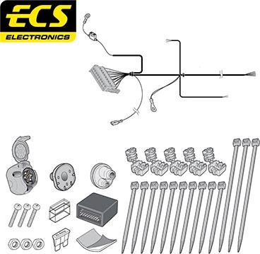 ECS BW016B1U - Комплект електрики, причіпне обладнання autocars.com.ua