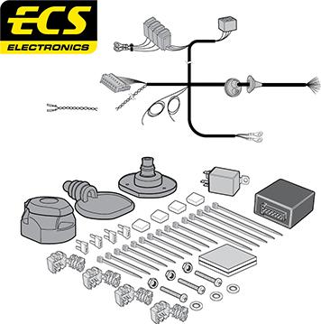 ECS BW03113U - Комплект електрики, причіпне обладнання autocars.com.ua