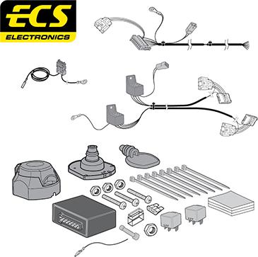 ECS CT046B1U - Комплект електрики, причіпне обладнання autocars.com.ua