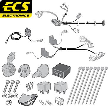 ECS CT046D1U - Комплект електрики, причіпне обладнання autocars.com.ua