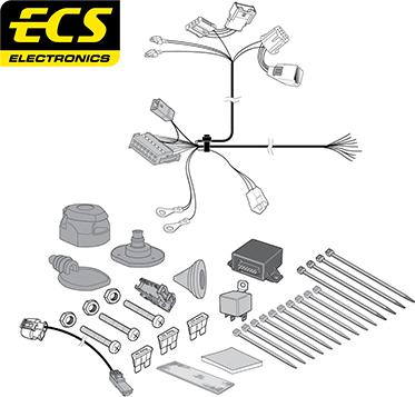 ECS CT050D1U - Комплект електрики, причіпне обладнання autocars.com.ua