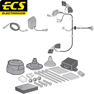 ECS DA014DLU - Комплект електрики, причіпне обладнання autocars.com.ua