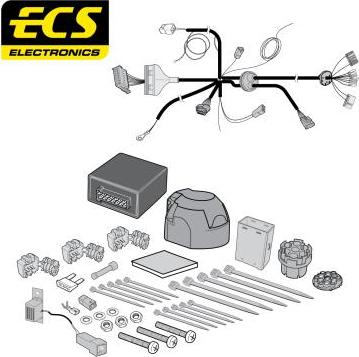 ECS FI04707MU - Комплект електрики, причіпне обладнання autocars.com.ua