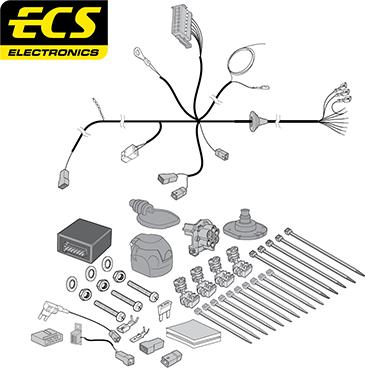 ECS FI04807MU - Комплект електрики, причіпне обладнання autocars.com.ua