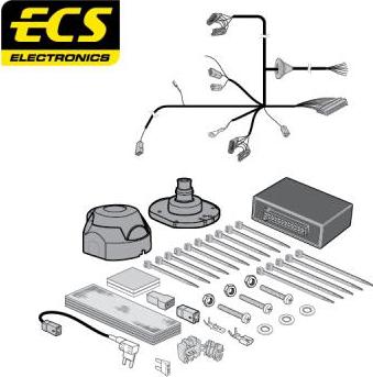 ECS FI04907U - Комплект електрики, причіпне обладнання autocars.com.ua