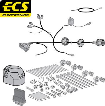 ECS FI05007U - Комплект электрики, прицепное оборудование autodnr.net