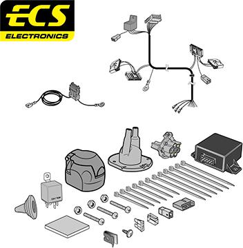 ECS FR011BLU - Комплект електрики, причіпне обладнання autocars.com.ua