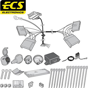 ECS FR028BLU - Комплект електрики, причіпне обладнання autocars.com.ua