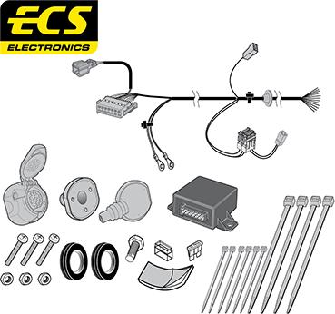 ECS FR051D1U - Комплект електрики, причіпне обладнання autocars.com.ua