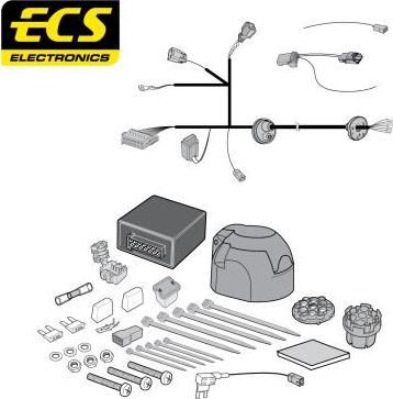 ECS FR09007U - Комплект електрики, причіпне обладнання autocars.com.ua