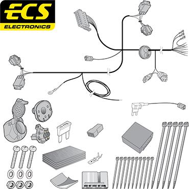 ECS FR10107U - Комплект електрики, причіпне обладнання autocars.com.ua