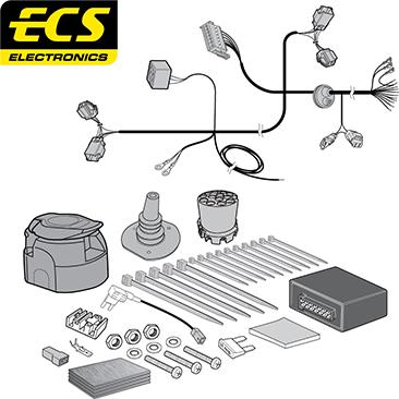 ECS FR10113U - Комплект електрики, причіпне обладнання autocars.com.ua