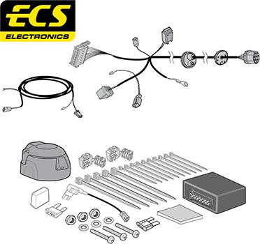 ECS FR10607U - Комплект електрики, причіпне обладнання autocars.com.ua