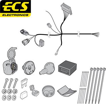 ECS FR10707U - Комплект електрики, причіпне обладнання autocars.com.ua