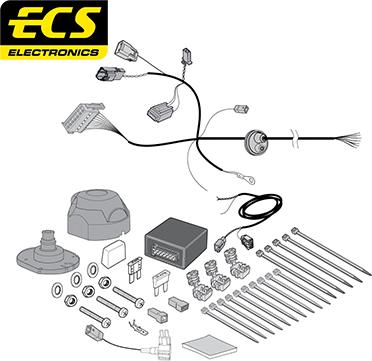 ECS FR10807U - Комплект електрики, причіпне обладнання autocars.com.ua