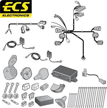 ECS HY058DHU - Комплект електрики, причіпне обладнання autocars.com.ua