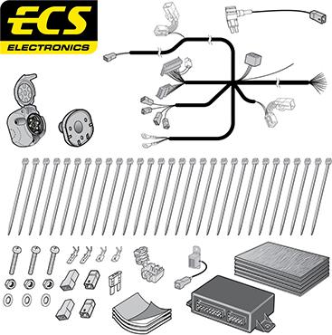 ECS HY09207U - Комплект електрики, причіпне обладнання autocars.com.ua