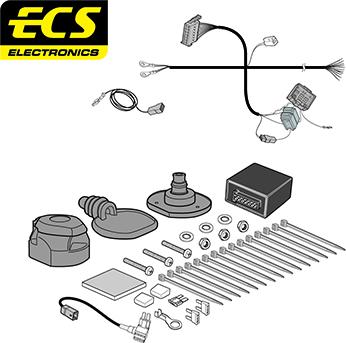 ECS HY15313MU - Комплект електрики, причіпне обладнання autocars.com.ua