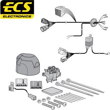 ECS IS002BOU - Комплект електрики, причіпне обладнання autocars.com.ua