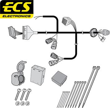 ECS IS01307U - Комплект електрики, причіпне обладнання autocars.com.ua