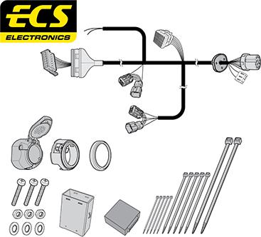 ECS IS01313U - Комплект електрики, причіпне обладнання autocars.com.ua