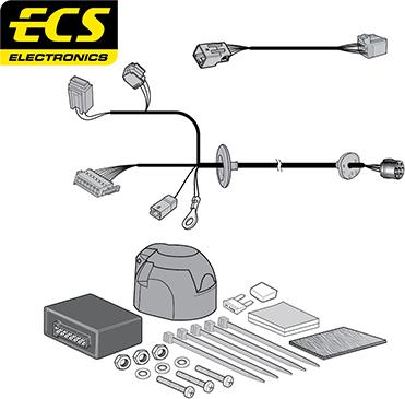 ECS JG00707MU - Комплект електрики, причіпне обладнання autocars.com.ua