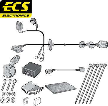 ECS JG00713MU - Комплект електрики, причіпне обладнання autocars.com.ua