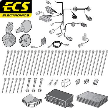 ECS KI066DHU - Комплект електрики, причіпне обладнання autocars.com.ua