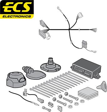 ECS KI09907U - Комплект електрики, причіпне обладнання autocars.com.ua