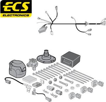 ECS KI11007MU - Комплект електрики, причіпне обладнання autocars.com.ua
