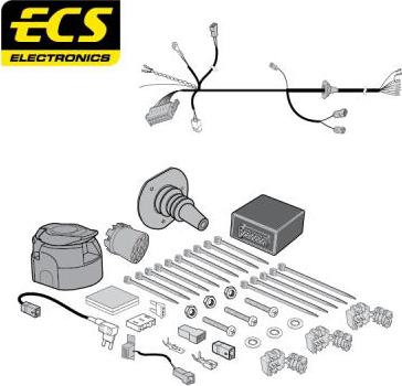 ECS KI11013MU - Комплект електрики, причіпне обладнання autocars.com.ua