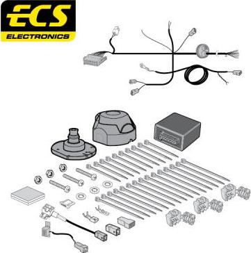 ECS KI12007U - Комплект електрики, причіпне обладнання autocars.com.ua