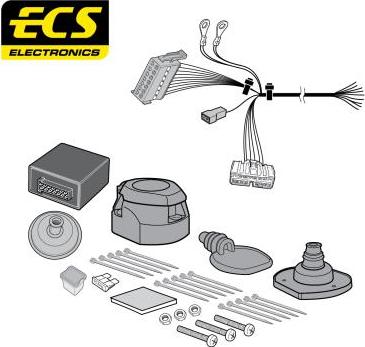 ECS LR002D1U - Комплект електрики, причіпне обладнання autocars.com.ua