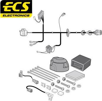 ECS LR02613MU - Комплект електрики, причіпне обладнання autocars.com.ua