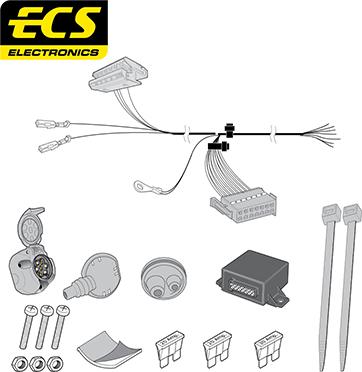 ECS MB076B1U - Комплект электрики, прицепное оборудование autodnr.net