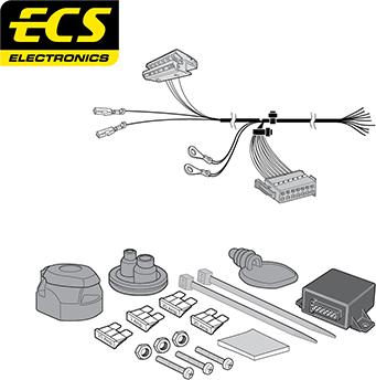 ECS MB076D1U - Комплект электрики, прицепное оборудование autodnr.net