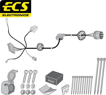 ECS MB08307U - Комплект електрики, причіпне обладнання autocars.com.ua