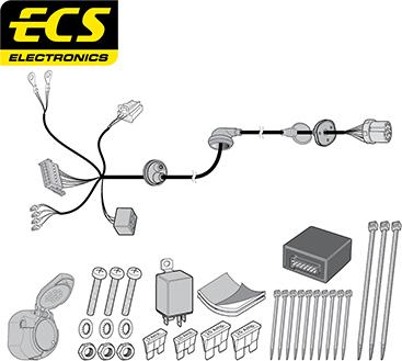 ECS MB08313U - Комплект електрики, причіпне обладнання autocars.com.ua