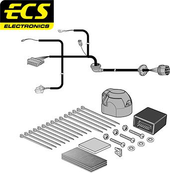 ECS MB08707U - Комплект електрики, причіпне обладнання autocars.com.ua