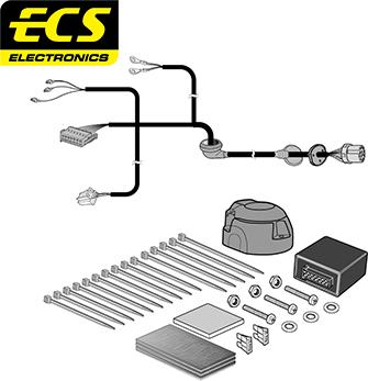 ECS MB08713U - Комплект електрики, причіпне обладнання autocars.com.ua