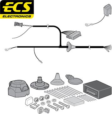 ECS MB09507U - Комплект електрики, причіпне обладнання autocars.com.ua