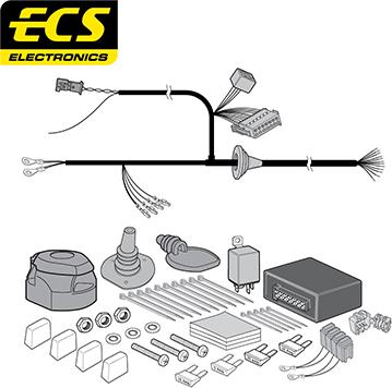 ECS MB09513U - Комплект електрики, причіпне обладнання autocars.com.ua