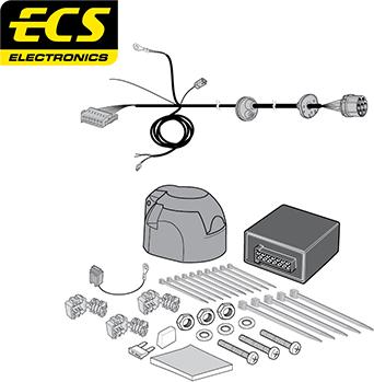 ECS MB09707U - Комплект електрики, причіпне обладнання autocars.com.ua