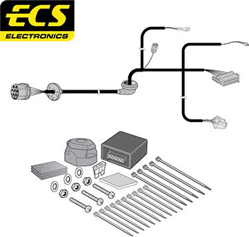 ECS MB09907U - Комплект електрики, причіпне обладнання autocars.com.ua