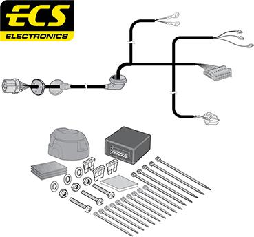 ECS MB09913U - Комплект електрики, причіпне обладнання autocars.com.ua