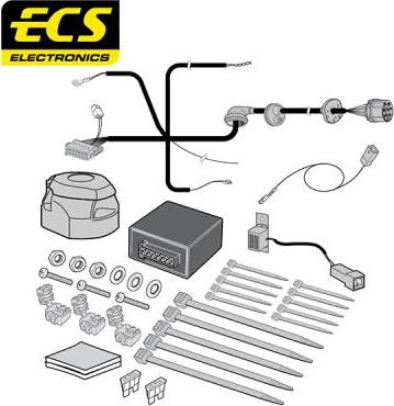 ECS MB10707U - Комплект електрики, причіпне обладнання autocars.com.ua