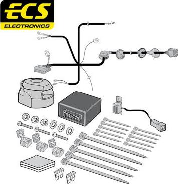 ECS MB10713U - Комплект електрики, причіпне обладнання autocars.com.ua