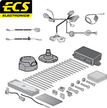 ECS MT115BHU - Комплект електрики, причіпне обладнання autocars.com.ua