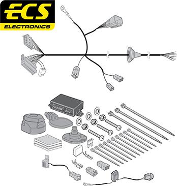 ECS MT13307U - Комплект електрики, причіпне обладнання autocars.com.ua